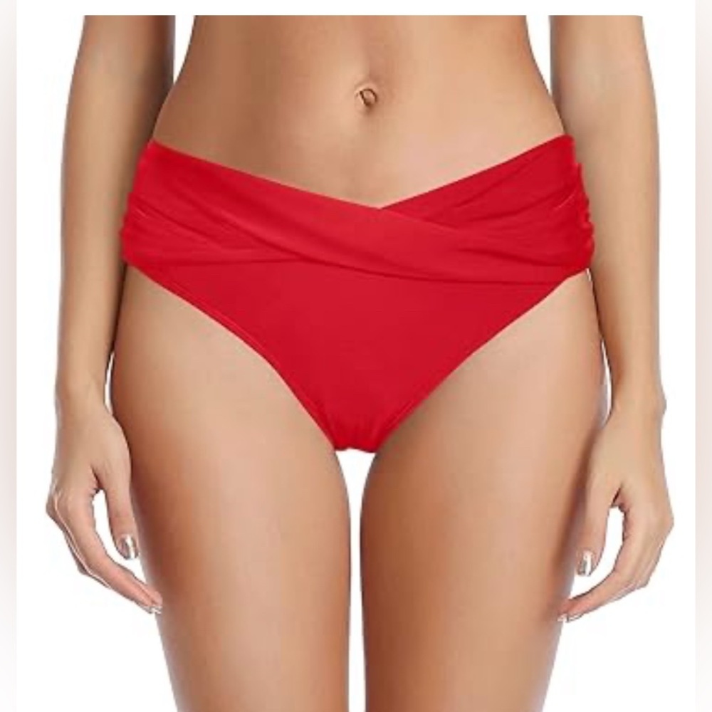 Vibrant Red Classic Bikini Swimwear